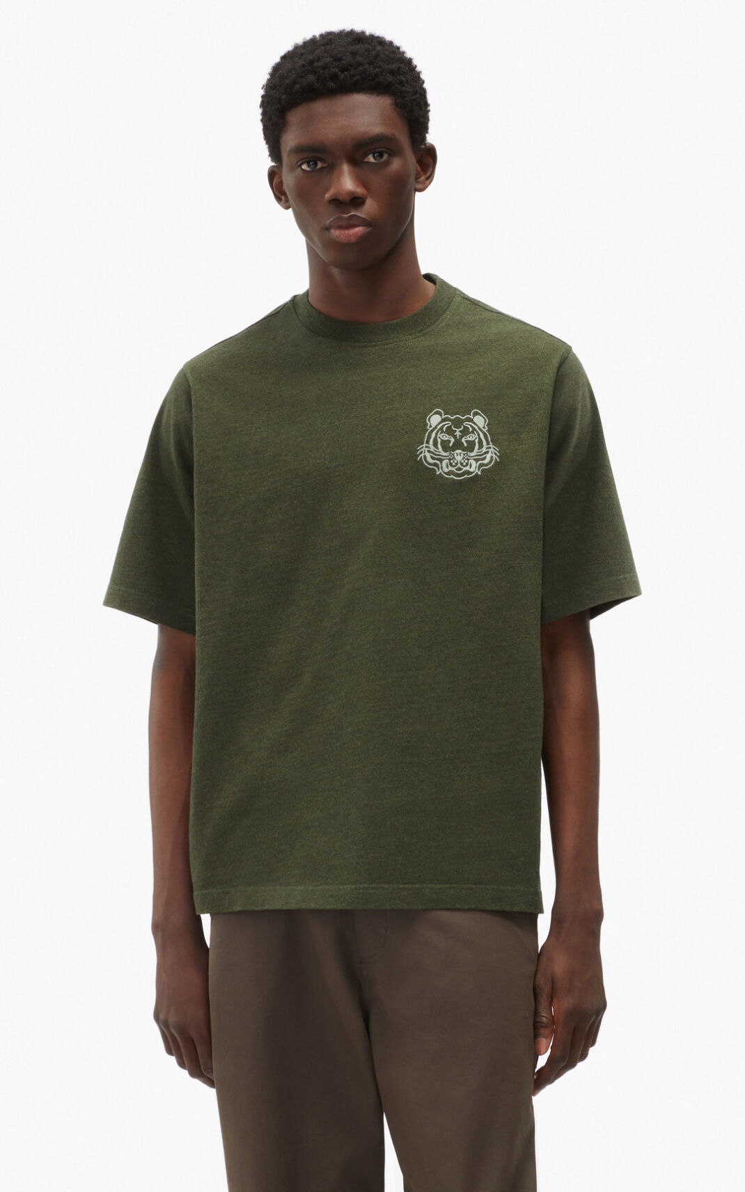 Camiseta Kenzo RE/relaxed casual Masculino - Verde Oliva | 150RPTOEJ